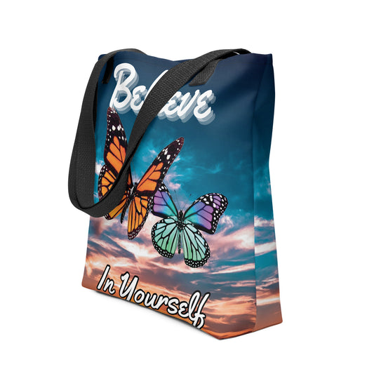 Believe in Yourself Butterfly Tote bag