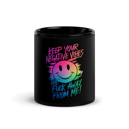 Keep Your Negative Vibe Away-Black Mug- Merch For Inspiration