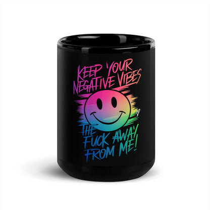 Keep Your Negative Vibe Away-Black Mug- Merch For Inspiration